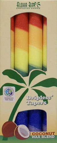 Coconut Wax 9" Unscented Tapers- Box of 4